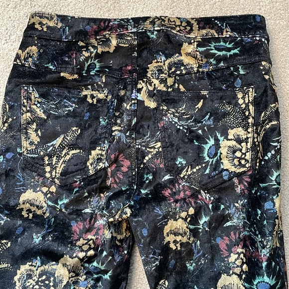 Free People velvet floral moto pants - Picture 12 of 13